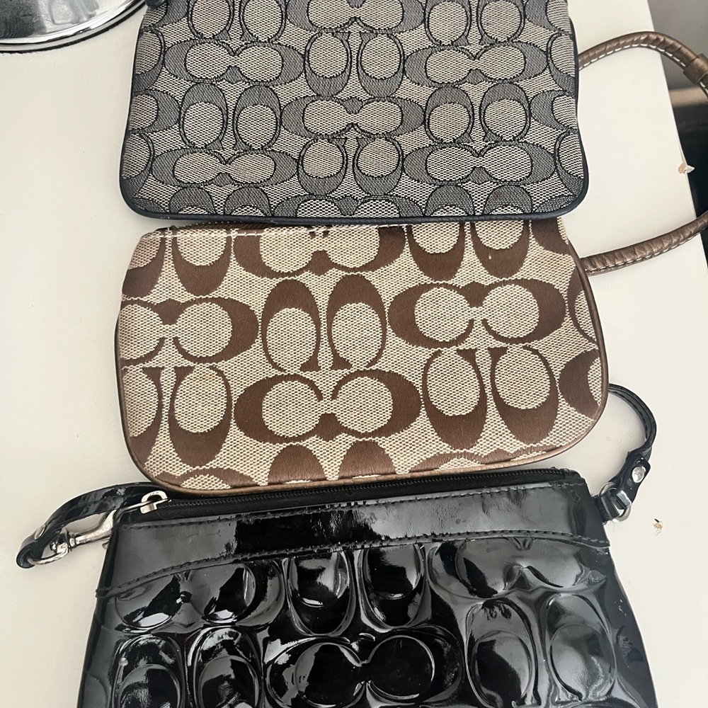 Coach Signature and Patchwork Wristlet Trio - Picture 3 of 3
